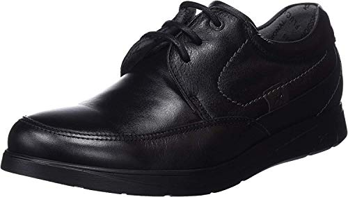 Fluchos New Professional, Zapatos de Trabajo Hombre, Negro (Sanotan Negro Negro), 43 EU