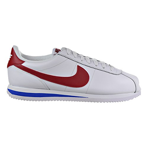 Zapatillas Nike Cortez Basic Leather OG, blanco / rojo, 882254-164 (8 D (M) US)