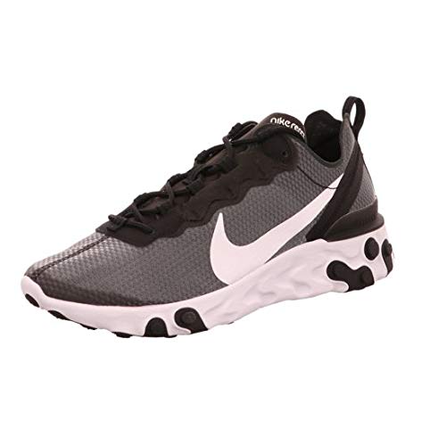 Nike React Element 55 Se Men's Shoe, Zapatillas para Correr Hombre, Black/White, 48.5 EU