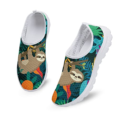 Dolyues Zapatillas de enfermera de moda - Colorido tie-dye para mujer zapatos para caminar Corgi Dog Butterfly Low Cut Sport Mesh Shoes, perezoso, 36.5 EU