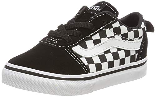 Vans Ward Slip-On Sneaker para Unisex Niños, (CHECKERED) BLACK/TRUE WHITE, 20 EU