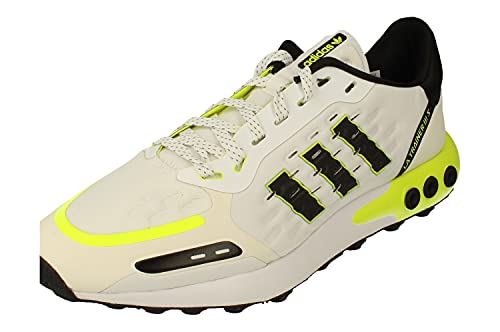 Adidas Originals LA Trainer III Hombre Running Sneakers (UK 10.5 US 11 EU 45 1/3, White Black Yellow FY3704)