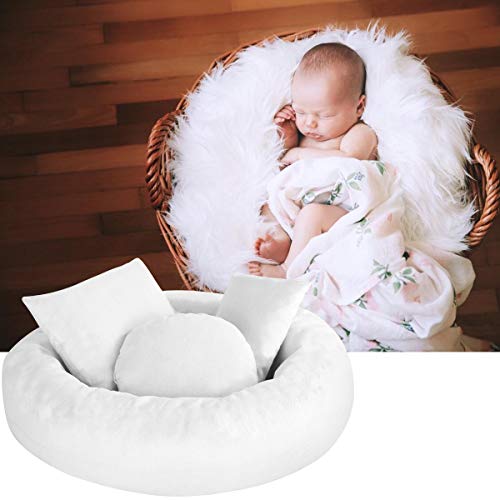 FAMKIT - Accesorios de fotografía para recién nacidos, 4 piezas de almohada ultra suave para bebé, accesorios para fotos de Halloween