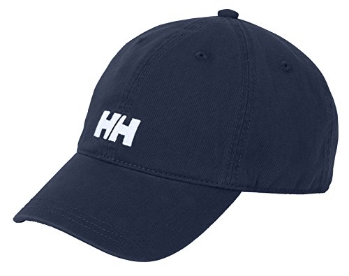 Helly Hansen Logo Cap Gorra Unisex 100% algodón para protegerse del Sol Durante Actividades al Aire Libre, Hombre, Azul (Navy), Talla única