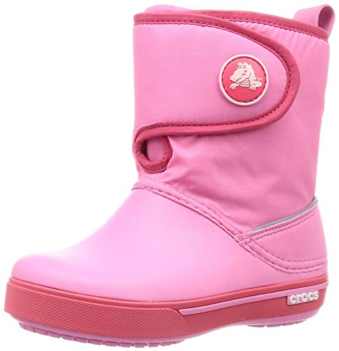 Crocs Crocband II.5 Gust Boot, Botas de Nieve Unisex Niños, Rosa (Pink Lemonade/Poppy 6sd), 33/34 EU