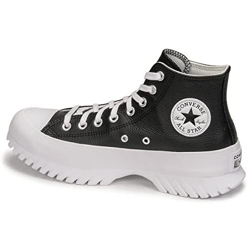 Converse Zapatilla Tipo botín con Plataforma Dentada para: Niñas Color: Black/Egret/White Talla: 35 EU