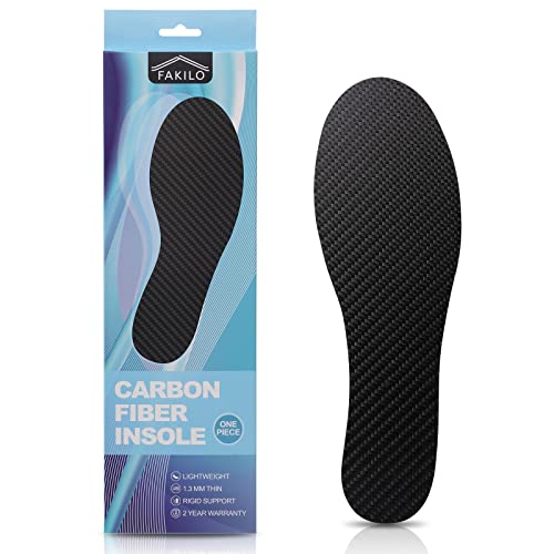 Plantillas de fibra de carbono FAKILO 1 pieza, inserto de zapato rígido para artritis, dedo del pie de césped, Hallux Limitus