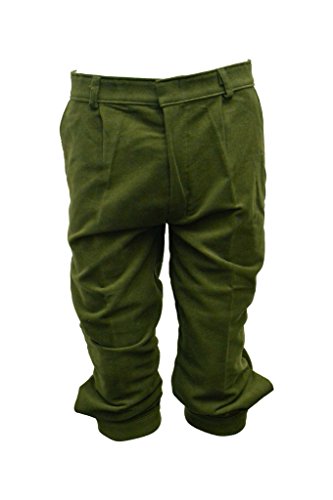Walker and Hawkes Pantalones de algodón Moleskin para hombre, para caza, color verde oliva, tallas 32 a 38 pulgadas verde oliva S/M