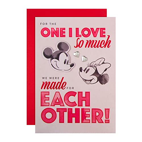 Hallmark Tarjeta de San Valentín desplegable con diseño de Snoopy y Woodstock de Paper Wonder Peanuts