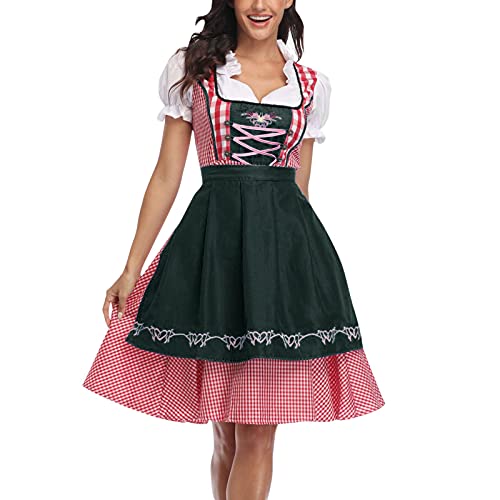 Vestido de Oktoberfest de Halloween para mujer, disfraz de escenario de escultura corporal, vestidos largos de primavera para mujer, Ejercito Verde, S