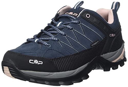 CMP Rigel Low WMN Trekking Shoes WP, Zapato para Caminar Mujer, Asphalt-Antracite-Rose, 36 EU