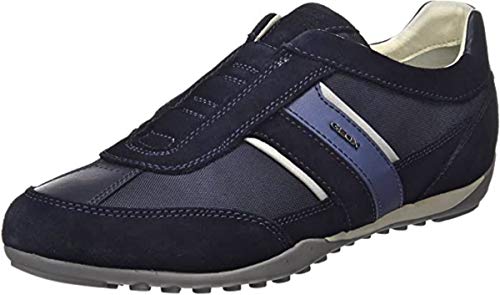 Geox U Wells A, Sneakers para Hombre, Azul (Navy) , 42 EU