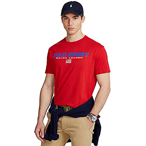 Polo Ralph Lauren Camiseta para Hombre Polo Sport 480620 (XL, RL Red)