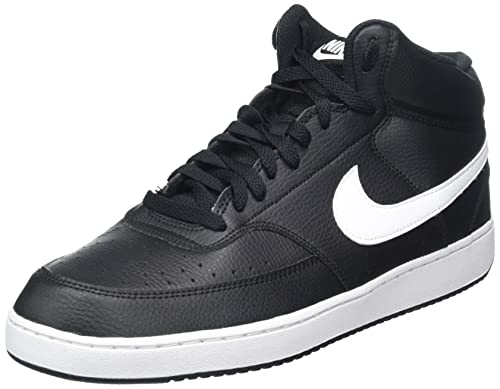Nike Court Vision Mid NN, Basketball Shoe Hombre, Black/White, 40 EU