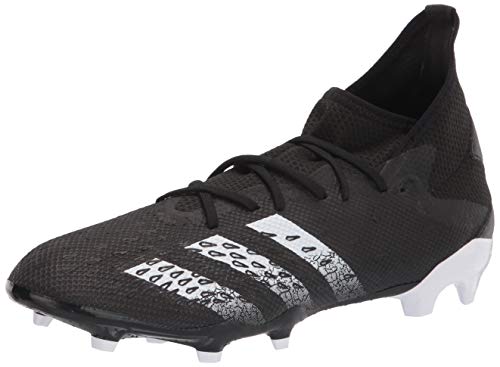 adidas Predator Freak .3 - Zapato de fútbol para Hombre, Negro, Blanco y Negro, 44 EU