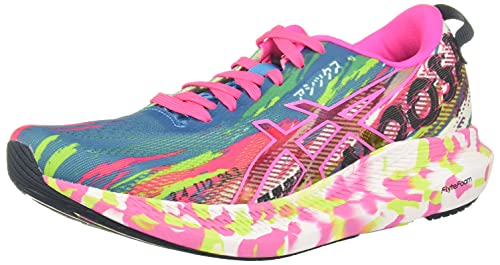 Zapatillas para correr Asics Noosa Tri 13 para mujer, Digital Aqua/Rosa Hot, 40.5 EU