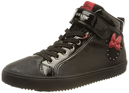 Geox J Kalispera Girl B, Sneakers para Niña, Negro (Black), 25 EU