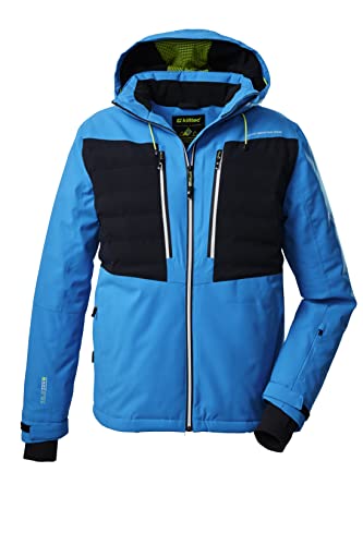 Killtec Men's Chaqueta de esquí/chaqueta funcional con capucha con cremallera y protección contra la nieve KSW 53 MN SKI JCKT, sky-blue, 3XL, 38707-000