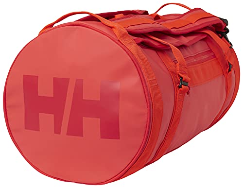 Helly Hansen HH Duffel 2 30l Water Resistant Packable Bag with Optional Backpack Straps, Bolsa de Lona Unisex Adulto, 222 Alert Rojo, Talla única