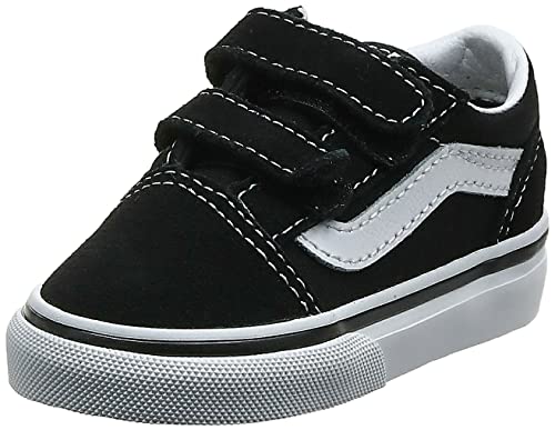 Vans Toddler Old Skool V (Primary Check) Black/White VN0A38JNP0S Skate Shoe