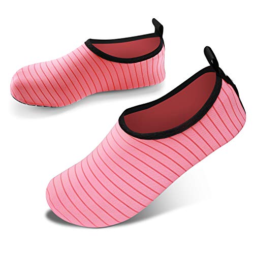 JOTO Zapatos de Agua para Mujer Hombre Niño, Zapatillas Acuáticas Secado Rápido Tipo Calcetines como Descalzado, Escarpines Deportivos para Paseo en Playa Buceo Snorkel Kayak Surf -23 cm/36-37