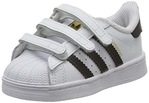 adidas Superstar CF Jr, Zapatillas Deportivas, Footwear White/Core Black/Footwear White, 27 EU