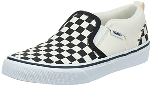 Vans Asher, Sneaker Mujer, Checkerboard Black White, 37 EU