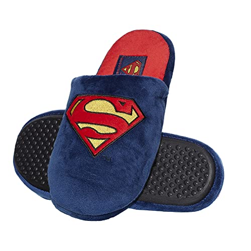 soxo DC Comics Superman Zapatillas Casa Hombre Invierno Pantuflas Superheroes 45/46 Zapatillas Superman