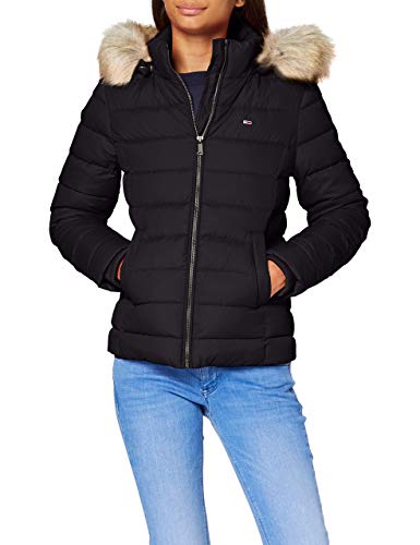 Tommy Jeans Mujer Chaquetón de Plumón TJW Invierno, Negro (Black), S