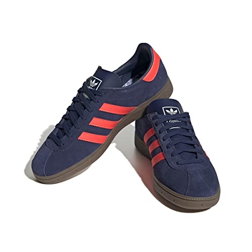adidas Munchen, Sneaker Hombre, Dark Blue/Solar Red/GUM5, 42 EU