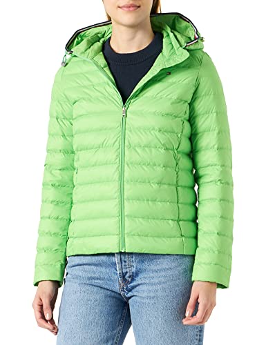 Tommy Hilfiger Mujer Chaquetón de Plumón TH Essential Ligero, Verde (Spring Lime), XS