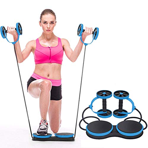 Z&HA Máquina de entrenamiento abdominal, equipo de fitness, ideal para hombres y mujeres, entrenamiento de adelgazamiento, color azul