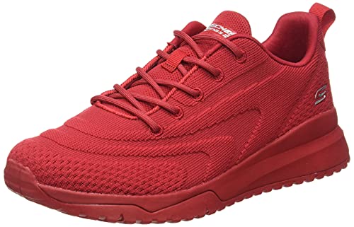 Skechers BOBS SQUAD 3 COLOR SWATCH, Zapatillas para Mujer, Red Engineered Knit/ Trim, 39 EU