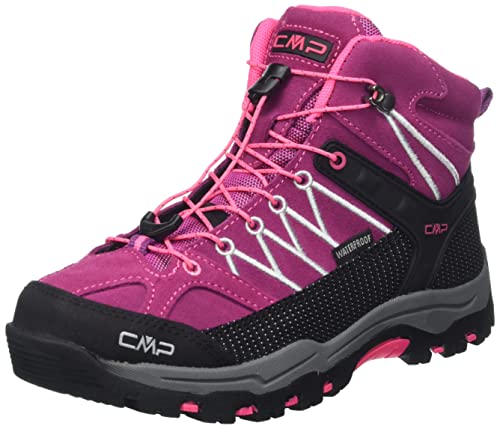 CMP Kids Rigel Mid Trekking Shoe WP, Zapato para Caminar, Berry-Pink Fluo, 36 EU