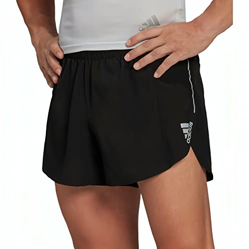 adidas OTR Split Short Shorts, Black/Reflective Silver, M Men's