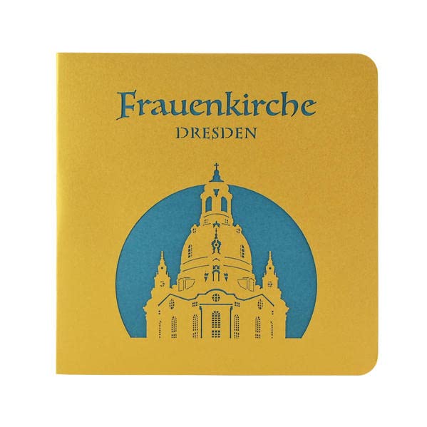 Wunderkarte Dresdner Frauenkirche türkis