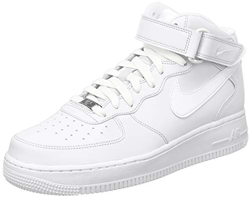 Nike Air Force 1 Mid '07, Zapatos de Baloncesto Hombre, Blanco White White 111, 46 EU