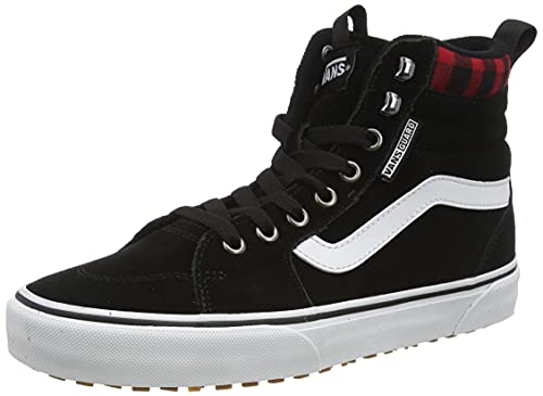 Vans Filmore Hi VansGuard Sneaker para Hombre, (Suede) black/red plaid, 43 EU