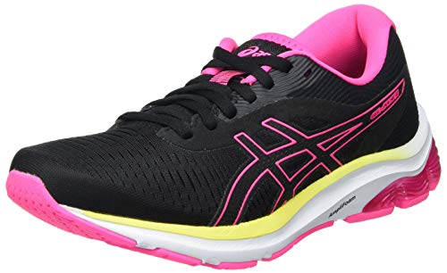 ASICS Gel-Pulse 12, Road Running Shoe Mujer, Black/Hot Pink, 40 EU