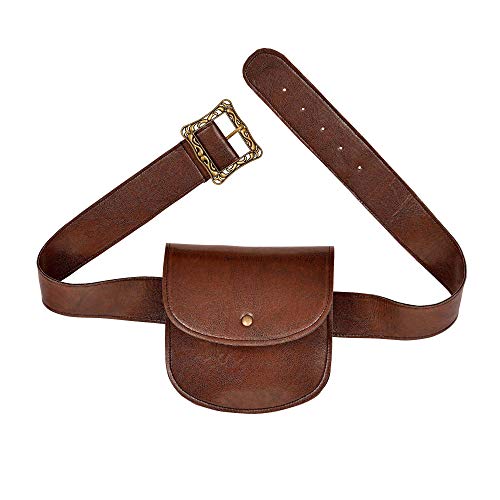 Widmann 09836 - Cinturón con bolsillo de piel sintética, para mujer, color marrón, talla única , color/modelo surtido