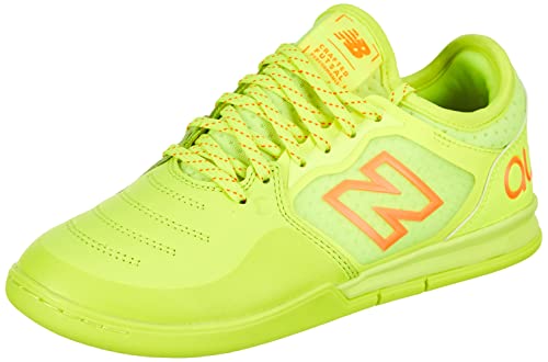 New Balance Audazo V5+ Pro en, Zapatillas de fútbol Hombre, Hi Lite Blaze Orange Bleached Lime GLO, 43 EU