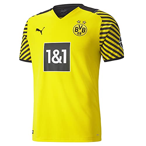Puma Borussia Dortmund Temporada 2021/22 Calentamiento, Completa Primera Equipación, Hombre, Cyber Yellow Black, S