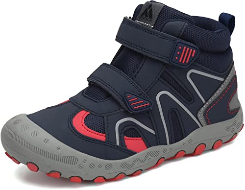 Mishansha Zapatos de Senderismo para Niños Zapatillas de Trekking Niña Antideslizante Exterior Botas de Montaña Ligero, Vaquero Azul, 33 EU