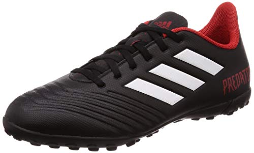 Adidas Predator Tango 18.4 TF, Botas de fútbol Hombre, Negro (Negbás/Ftwbla/Rojo 001), 44 2/3 EU