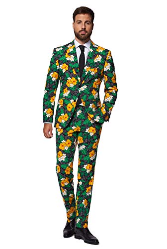 Opposuits Divertidos trajes de fiesta para todos los días para hombre, disfraces retro completos con chaqueta, pantalones y corbata en diseños divertidos