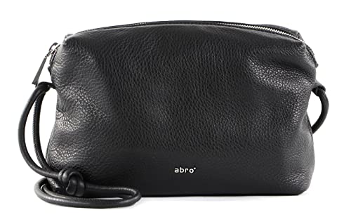 ABRO Leather Dalia Crossbody Bag Knotted Big Black/Nickel
