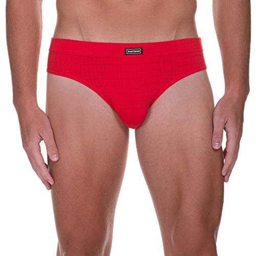Bruno Banani Sportslip Check Line 2.0 Ropa Interior, Rojo (Rojo Karo 1070), XL para Hombre