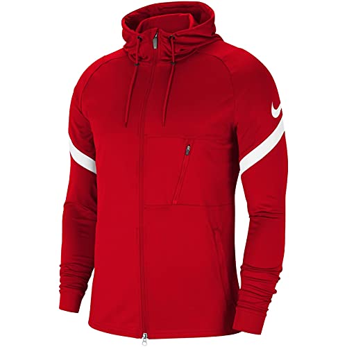 NIKE Strike 21 Full-Zip Jacket Chaqueta con Cremallera Completa, Rojo y Blanco, XL para Hombre