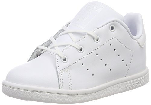 adidas Stan Smith I, Zapatillas Unisex niños, Blanco (Footwear White/Footwear White/Footwear White 0), 27 EU
