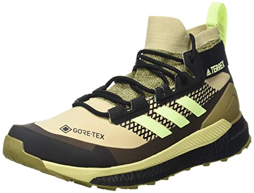 adidas Zapatilla Terrex Free Hiker GTX, Botas de Senderismo Hombre, SAVANN/HIREYE/CBLACK, 46 2/3 EU